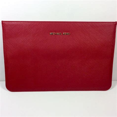 michael kors leather sleeve for apple macbook|Michael Kors leather laptop.